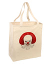 Scary Clown Face B - Halloween Large Grocery Tote Bag-Grocery Tote-TooLoud-Natural-Large-Davson Sales