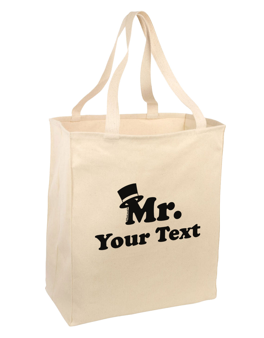 Personalized Mr Classy Large Grocery Tote Bag by TooLoud-Grocery Tote-TooLoud-Natural-Large-Davson Sales