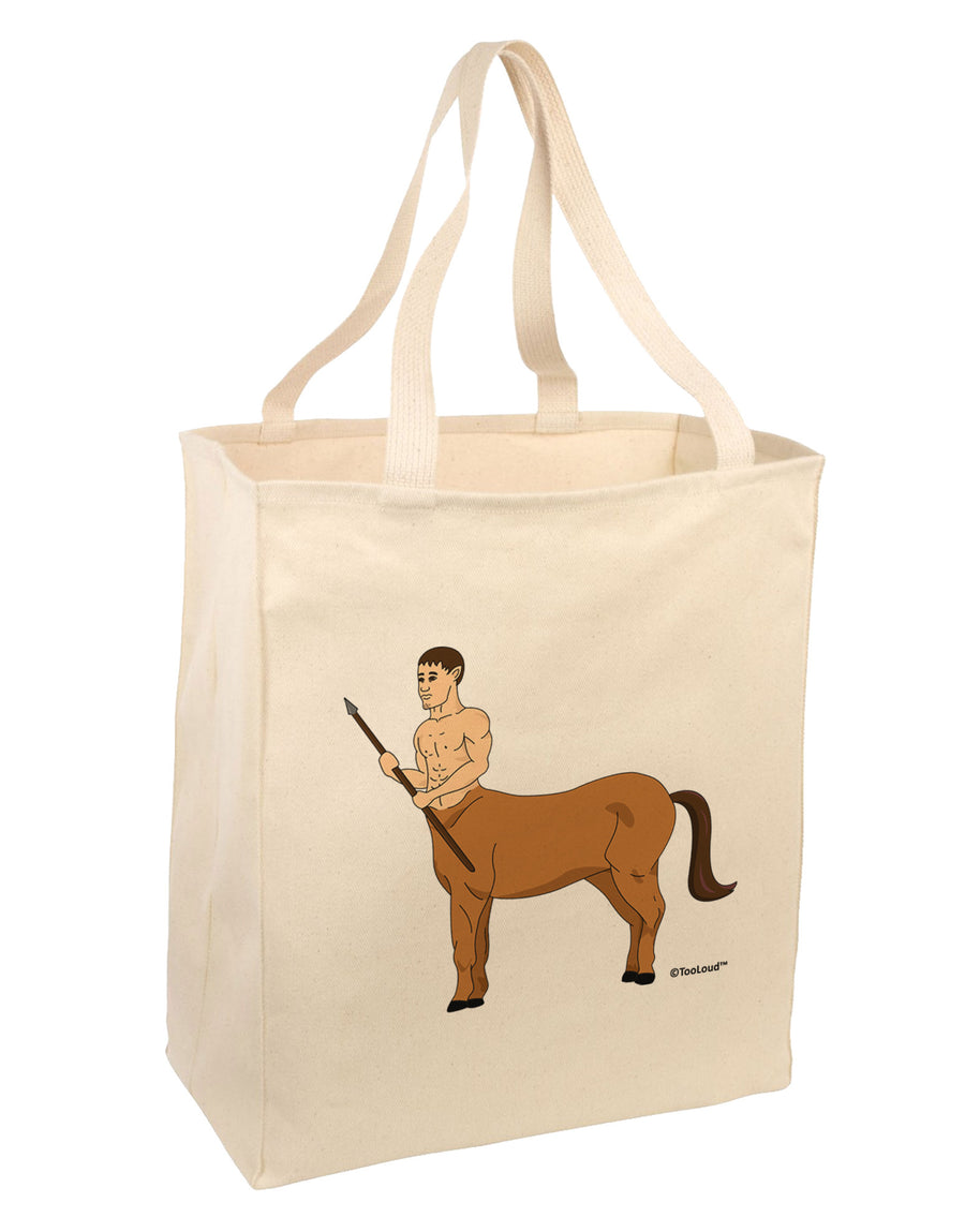 Greek Mythology Centaur Design - Color Large Grocery Tote Bag by TooLoud-Grocery Tote-TooLoud-Natural-Large-Davson Sales