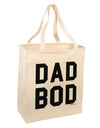 Dad Bod Design Large Grocery Tote Bag by TooLoud-Grocery Tote-TooLoud-Natural-Large-Davson Sales