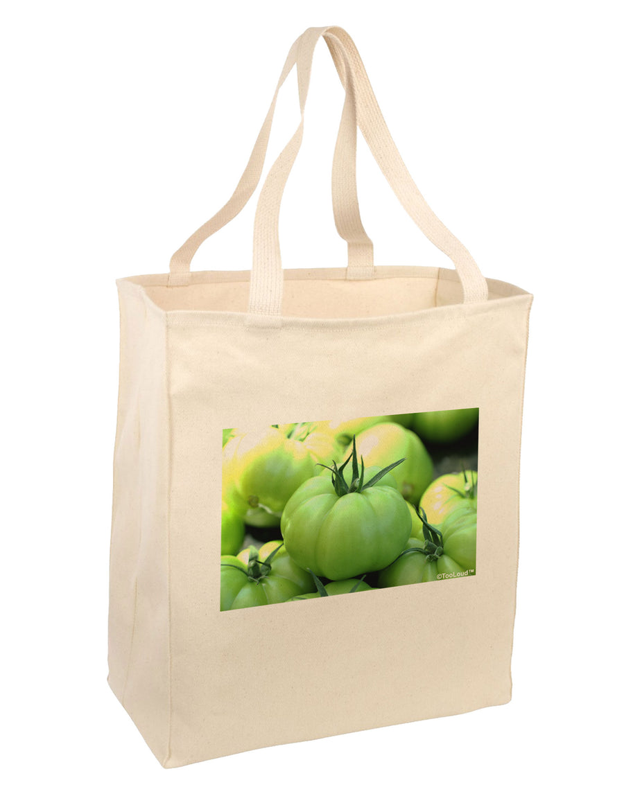 Buy Local - Green Tomatoes Large Grocery Tote Bag-Grocery Tote-TooLoud-Natural-Large-Davson Sales