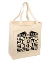 Ultimate Pi Day Design - Mirrored Pies Large Grocery Tote Bag by TooLoud-Grocery Tote-TooLoud-Natural-Large-Davson Sales