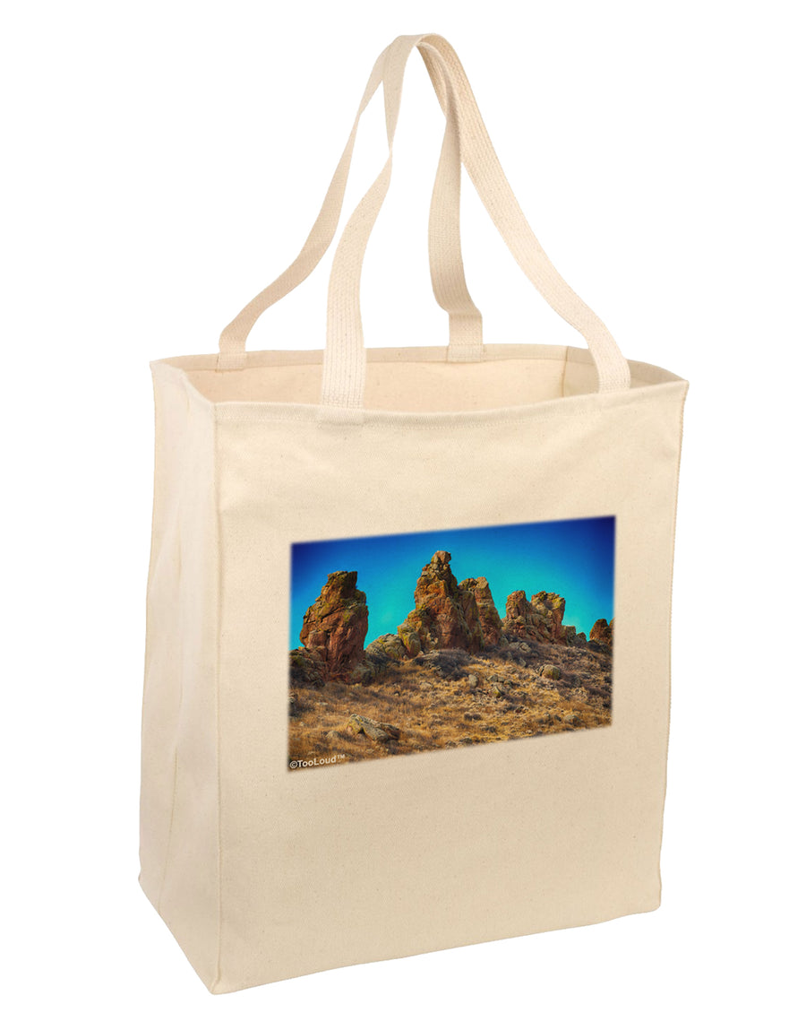 Crags in Colorado Large Grocery Tote Bag-Natural by TooLoud-Grocery Tote-TooLoud-Natural-Large-Davson Sales