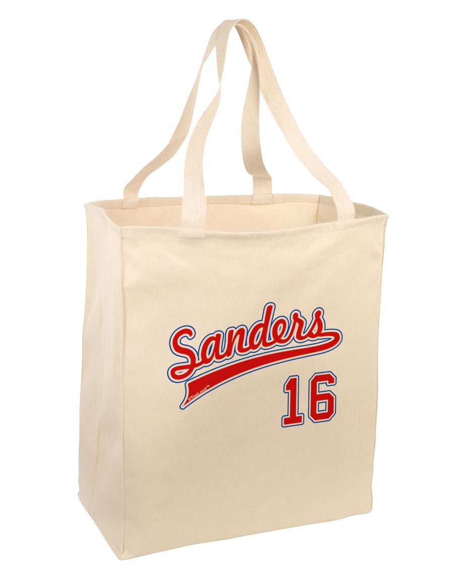 Sanders Jersey 16 Large Grocery Tote Bag-Grocery Tote-TooLoud-Natural-Large-Davson Sales