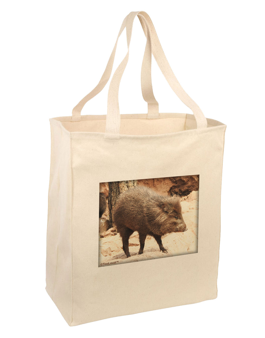 Little Javelina Large Grocery Tote Bag-Natural-Grocery Tote-TooLoud-Natural-Large-Davson Sales