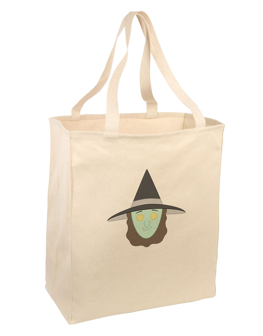 Happy Witch Large Grocery Tote Bag-Grocery Tote-TooLoud-Natural-Large-Davson Sales