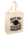 Best Dad in the Entire Universe - Galaxy Print Large Grocery Tote Bag-Grocery Tote-TooLoud-Natural-Large-Davson Sales