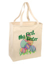 My First Easter Gel Look Print Large Grocery Tote Bag-Grocery Tote-TooLoud-Natural-Large-Davson Sales