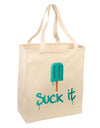 Suck It Popsicle Large Grocery Tote Bag-Grocery Tote-TooLoud-Natural-Large-Davson Sales