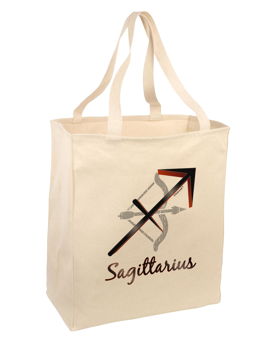 Sagittarius Symbol Large Grocery Tote Bag-Grocery Tote-TooLoud-Natural-Large-Davson Sales