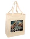 TooLoud Two Bighorn Rams Text Large Grocery Tote Bag-Grocery Tote-TooLoud-Natural-Large-Davson Sales