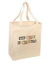 Keep Christ in Christmas Large Grocery Tote Bag-Grocery Tote-TooLoud-Natural-Large-Davson Sales