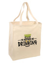 I'd Rather Be Drinking Large Grocery Tote Bag-Grocery Tote-TooLoud-Natural-Large-Davson Sales