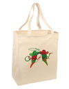 Cowboy Chili Peppers Large Grocery Tote Bag-Grocery Tote-TooLoud-Natural-Large-Davson Sales