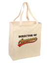 Director Of Awesome Large Grocery Tote Bag-Natural-Grocery Tote-TooLoud-Natural-Large-Davson Sales