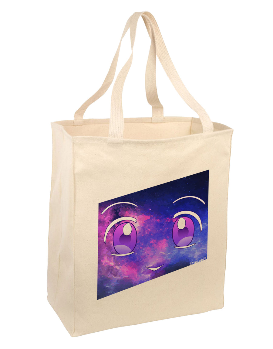 Cute Cosmic Eyes Large Grocery Tote Bag-Grocery Tote-TooLoud-Natural-Large-Davson Sales