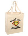 Personal Trainer - Superpower Large Grocery Tote Bag-Grocery Tote-TooLoud-Natural-Large-Davson Sales
