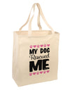 My Dog Rescued Me Large Grocery Tote Bag-Grocery Tote-TooLoud-Natural-Large-Davson Sales