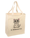 Dr Whiskerson MD - Cute Cat Design Large Grocery Tote Bag by TooLoud-Grocery Tote-TooLoud-Natural-Large-Davson Sales