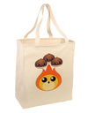 Cute Chestnuts Roasting - Christmas Large Grocery Tote Bag-Grocery Tote-TooLoud-Natural-Large-Davson Sales