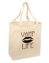 Vamp Life Large Grocery Tote Bag-Grocery Tote-TooLoud-Natural-Large-Davson Sales