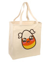 Cute Girl Child Candy Corn Family Halloween Large Grocery Tote Bag-Grocery Tote-TooLoud-Natural-Large-Davson Sales