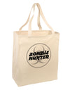 Zombie Hunter - Zombie Apocalypse Large Grocery Tote Bag-Grocery Tote-TooLoud-Natural-Large-Davson Sales