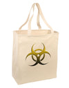 Biohazard Symbol Yellow Stone Apocalypse Large Grocery Tote Bag-Grocery Tote-TooLoud-Natural-Large-Davson Sales