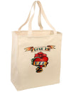 Tattoo Heart I Love My Dad Large Grocery Tote Bag-Grocery Tote-TooLoud-Natural-Large-Davson Sales