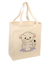 TooLoud Wet Pussycat Large Grocery Tote Bag-Grocery Tote-TooLoud-Natural-Large-Davson Sales