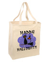 Witch Cat Large Grocery Tote Bag-Grocery Tote-TooLoud-Natural-Large-Davson Sales