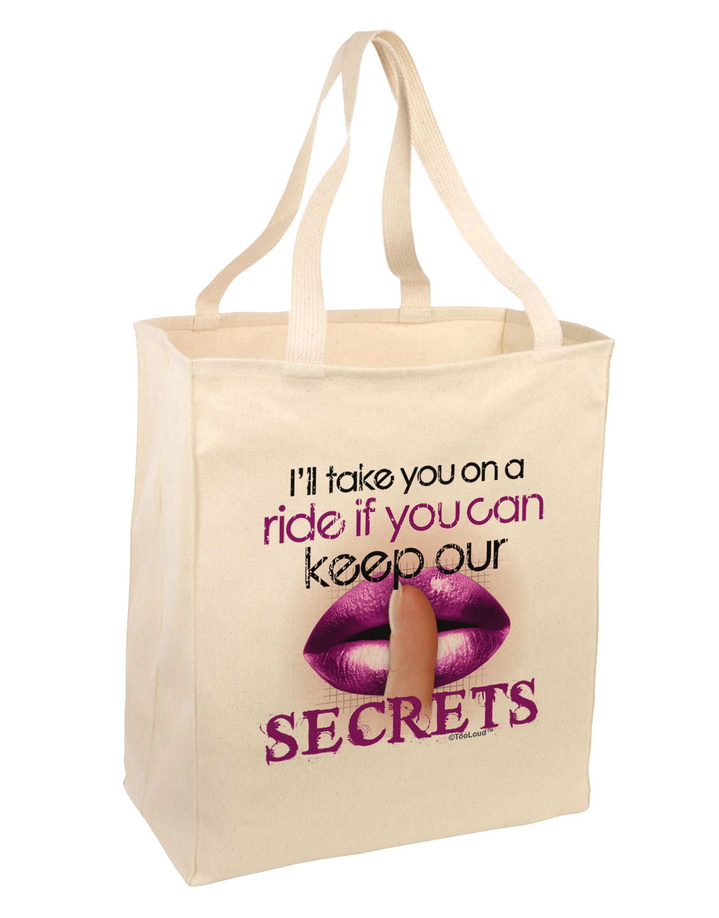 If You Can Keep Our Secrets Large Grocery Tote Bag-Grocery Tote-TooLoud-Natural-Large-Davson Sales