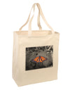 Monarch Butterfly Photo Large Grocery Tote Bag-Grocery Tote-TooLoud-Natural-Large-Davson Sales