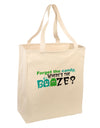 Where's The Booze Large Grocery Tote Bag-Grocery Tote-TooLoud-Natural-Large-Davson Sales