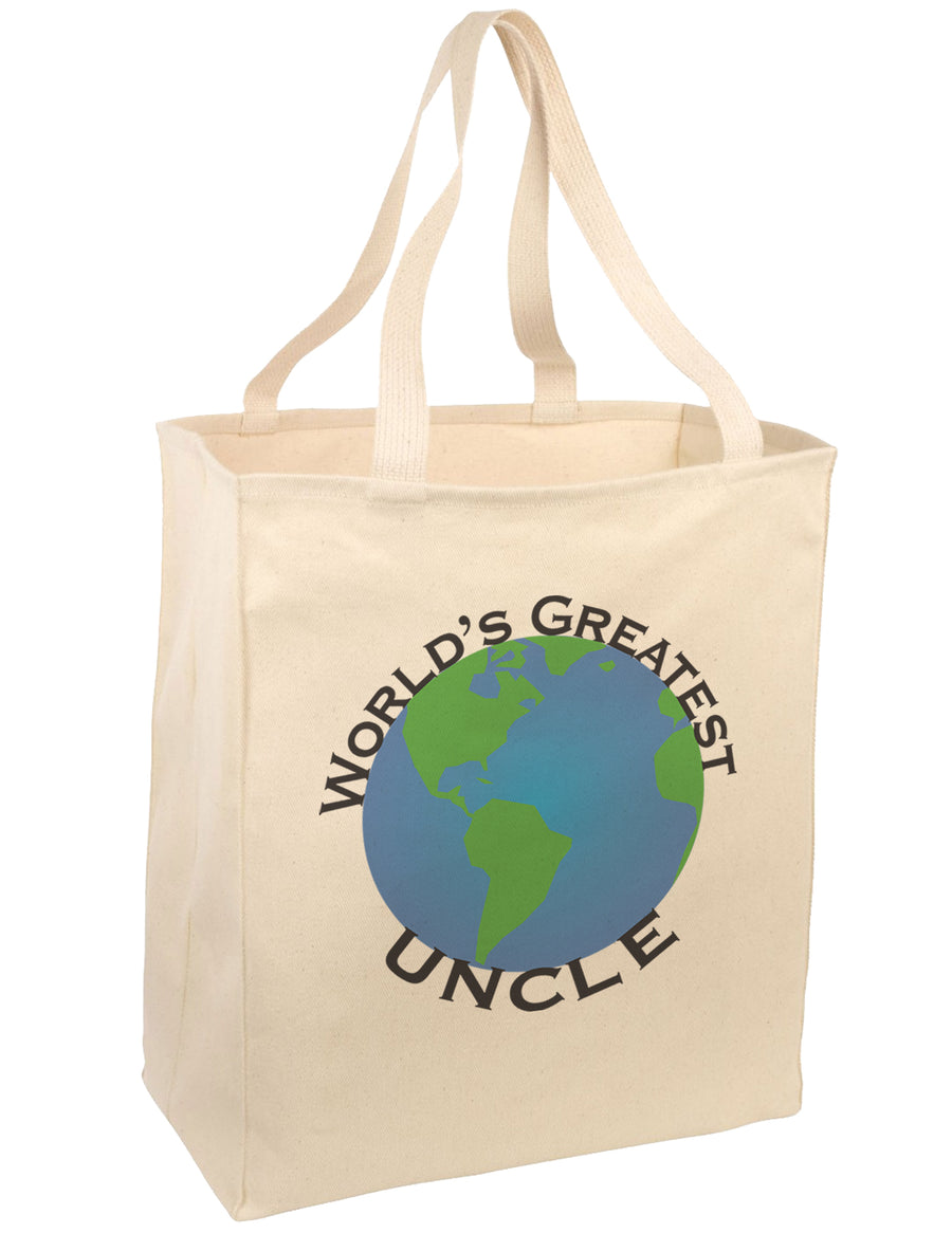 World's Greatest Uncle Large Grocery Tote Bag-Grocery Tote-TooLoud-Natural-Large-Davson Sales