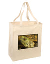 Menacing Turtle Large Grocery Tote Bag-Natural-Grocery Tote-TooLoud-Natural-Large-Davson Sales