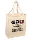 EDM - A Lifestyle Large Grocery Tote Bag-Grocery Tote-TooLoud-Natural-Large-Davson Sales