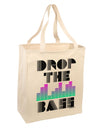 Drop the Bass Large Grocery Tote Bag-Grocery Tote-TooLoud-Natural-Large-Davson Sales