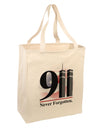 911 Never Forgotten Large Grocery Tote Bag-Natural-Grocery Tote-TooLoud-Natural-Large-Davson Sales