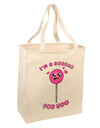 Sucker For You Large Grocery Tote Bag-Grocery Tote-TooLoud-Natural-Large-Davson Sales