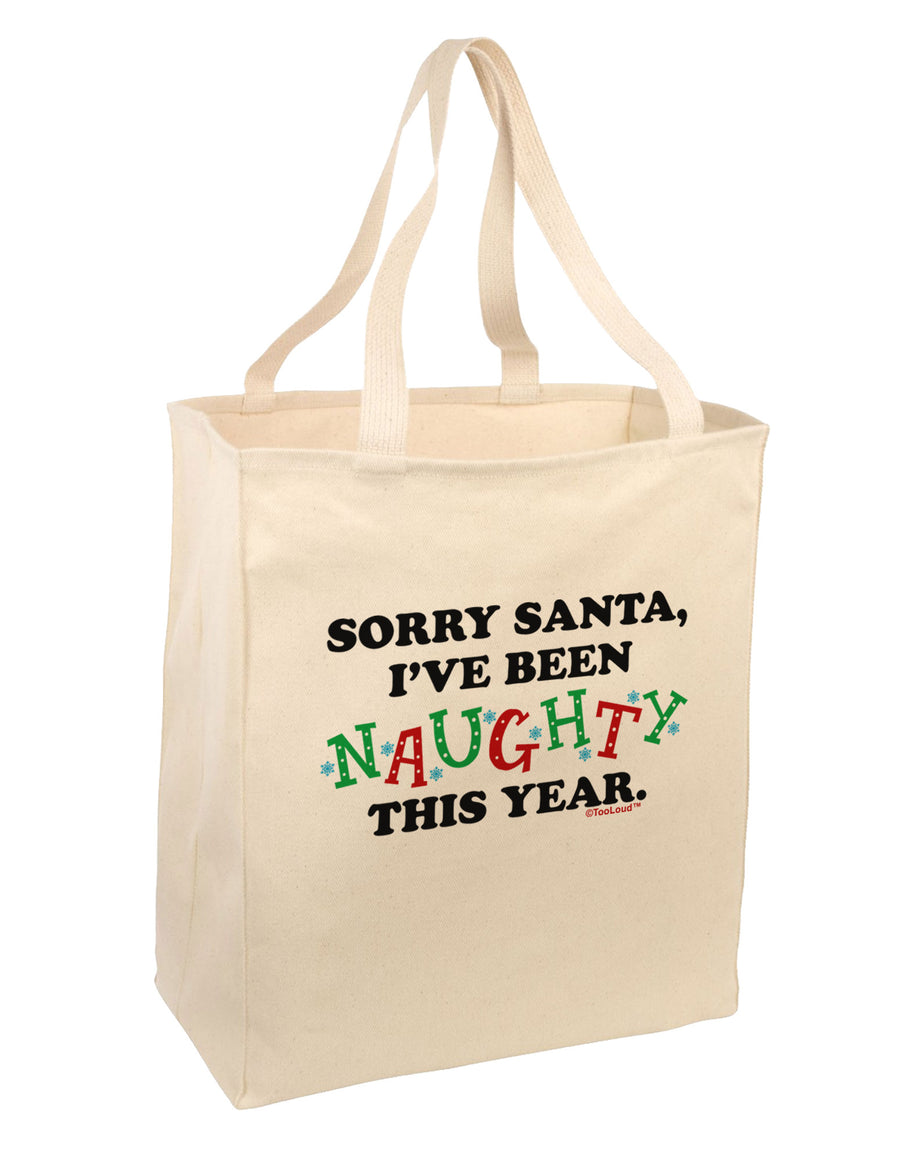 I've Been Naughty This Year Large Grocery Tote Bag-Grocery Tote-TooLoud-Natural-Large-Davson Sales