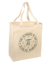 The Ultimate Pi Day Emblem Large Grocery Tote Bag by TooLoud-Grocery Tote-TooLoud-Natural-Large-Davson Sales