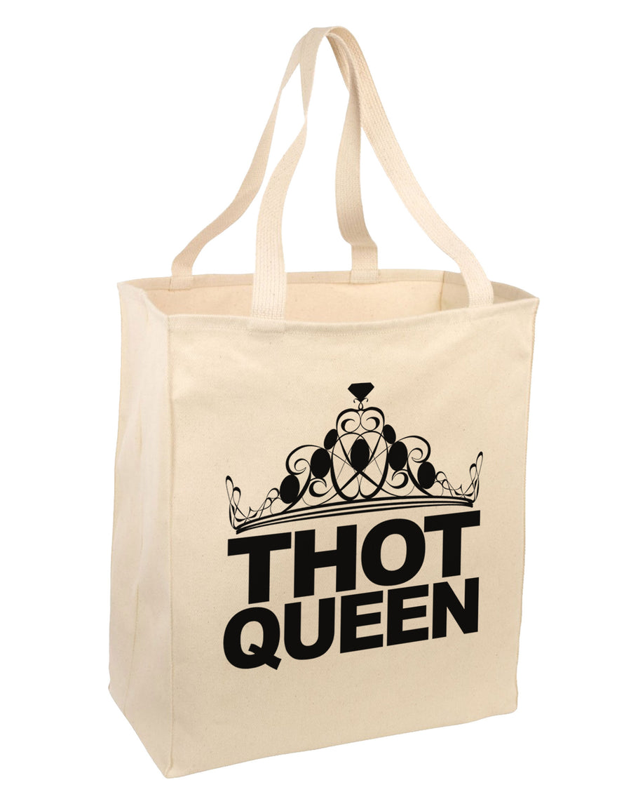 THOT Queen Large Grocery Tote Bag-Grocery Tote-TooLoud-Natural-Large-Davson Sales