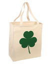 Traditional Irish Shamrock Large Grocery Tote Bag-Grocery Tote-TooLoud-Natural-Large-Davson Sales