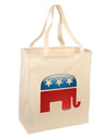 Republican Bubble Symbol Large Grocery Tote Bag-Grocery Tote-TooLoud-Natural-Large-Davson Sales