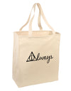 Always Magic Symbol Cursive Large Grocery Tote Bag by TooLoud-Grocery Tote-TooLoud-Natural-Large-Davson Sales