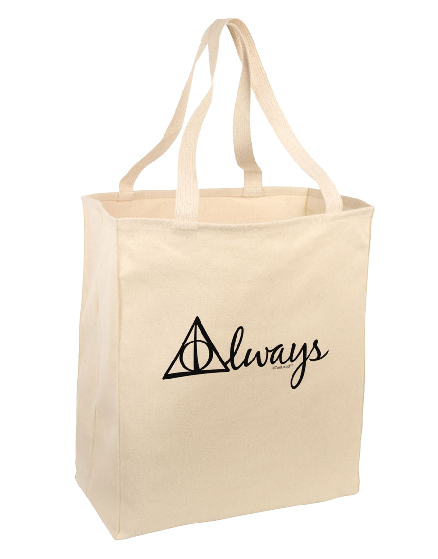 Always Magic Symbol Cursive Large Grocery Tote Bag by TooLoud-Grocery Tote-TooLoud-Natural-Large-Davson Sales