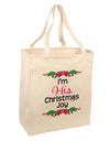 His Christmas Joy Matching His & Hers Large Grocery Tote Bag-Grocery Tote-TooLoud-Natural-Large-Davson Sales