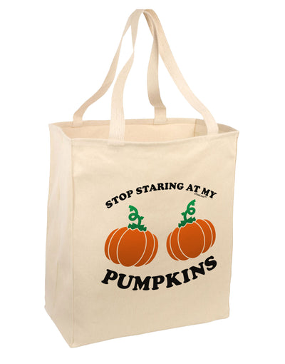 Stop Staring At My Pumpkins 15&#x22; Dark Laptop / Tablet Case Bag by TooLoud-Laptop / Tablet Case Bag-TooLoud-Natural-large-Davson Sales