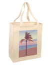 Palm Tree Beach Filter Large Grocery Tote Bag-Natural-Grocery Tote-TooLoud-Natural-Large-Davson Sales